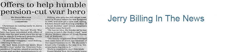 Jerry Billing in the news video's